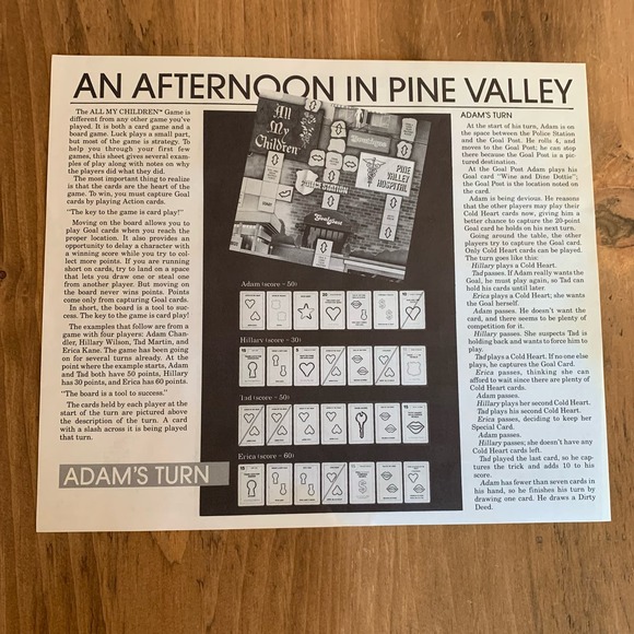 1985 All My Children Vintage Board Game of Romance & Intrigue by TSR Complete - Picture 11 of 13